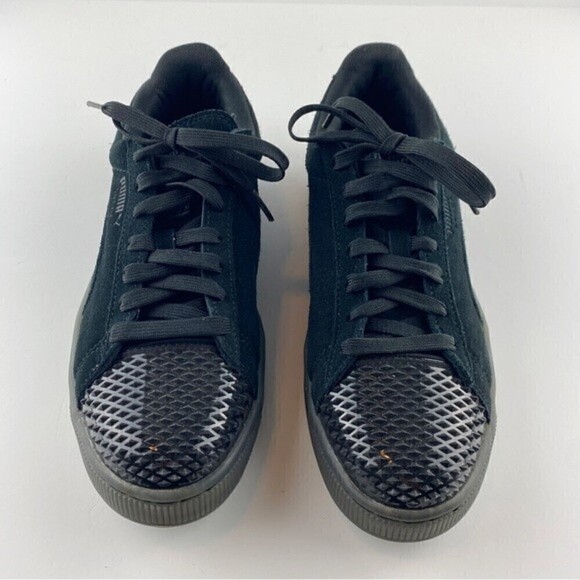 Puma Suede Jelly Skater Studded Cap Toe Classic Sneakers Black Size 10 - Picture 2 of 11